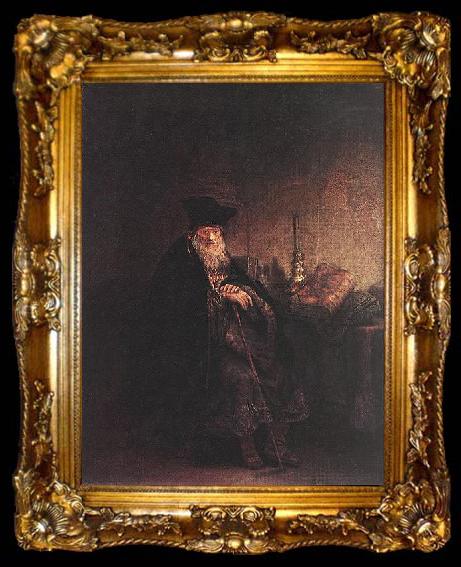 framed  REMBRANDT Harmenszoon van Rijn Old Rabbi, ta009-2
